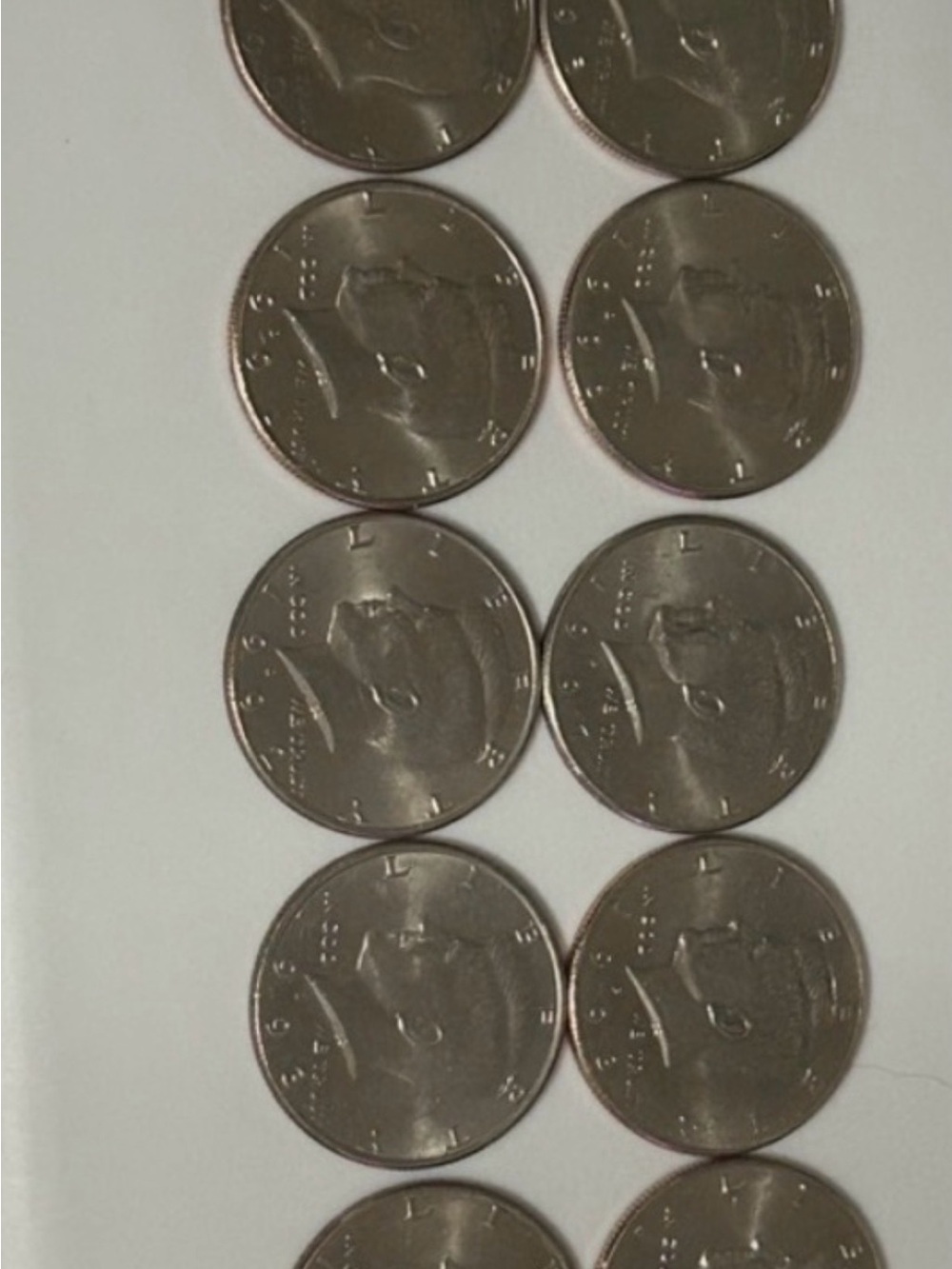 1993 Half Dollars lot 10